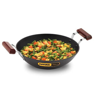 Hawkins Futura Deep-Fry Pan / Kadhai 2.5 Litre, Nonstick Induction