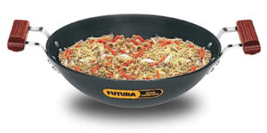 Hawkins Futura Deep-Fry Pan / Kadhai 3.75 Litre, Hard Anodised