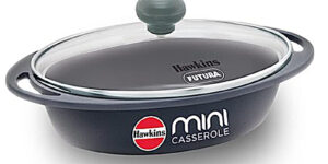 Hawkins Mini Casserole Pressure Die Cast With Glass Lid - 750 Ml