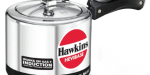 Hawkins Hevibase Induction Compatible Aluminium Inner Lid Pressure Cooker, 3 Litre, Silver