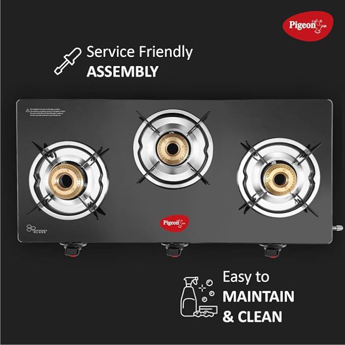 PIGEON AYUSH 3 BURNER COOKTOP - 05