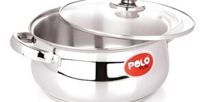 Polo Belly Handi With Glass Lid Stainless Steel Handle