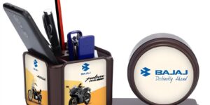 Bajaj Multipurpose Table Top With Revolving Pen Stand & Clock JP - 117