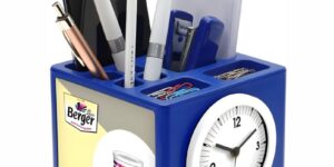 Berger Revolving Multipurpose Table Top With Clock JP - 131