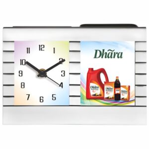 Dhara Table Clock With Pen Stand JP - 158