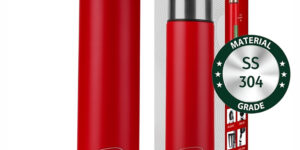 Pigeon Stark Plus Red Vacuum Flask – SS 304 Grade Stainless Steel