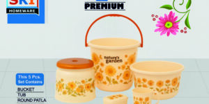 SKI Premium 5-Piece Bathroom Set