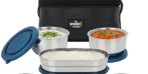 Speedex Atelier Fresh ’n Hot – 3 Stainless Steel Containers with Insulated Zipper Bag