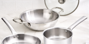 Kosmos Tri-Ply 4 Pcs Stainless Steel Cookware Set