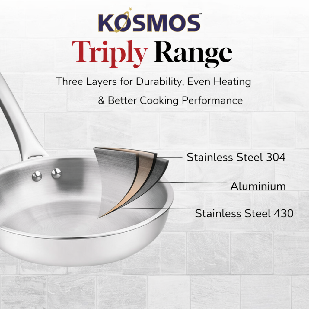 kosmos new triply fry pan S.S.7